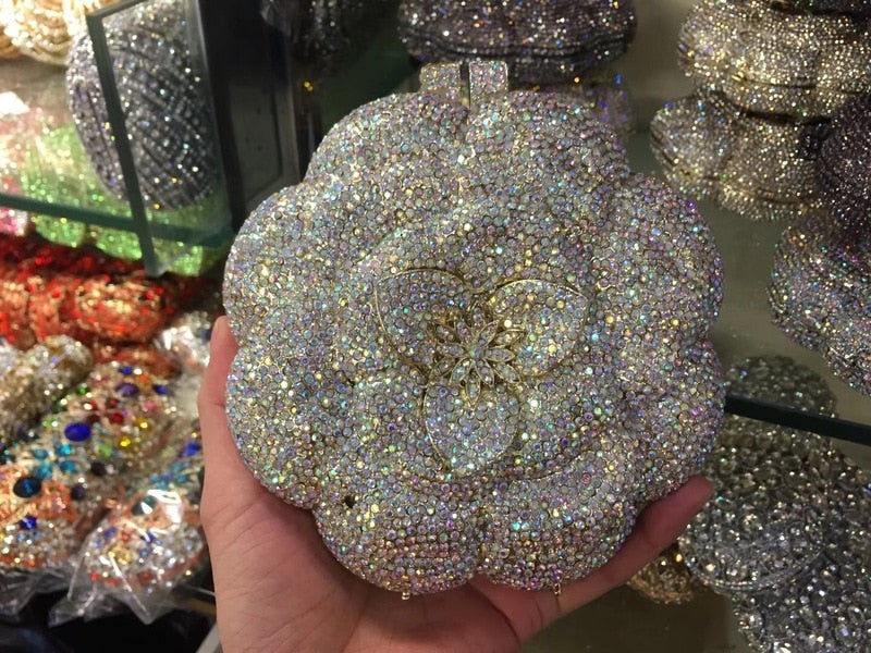 Crystal Flower Bag