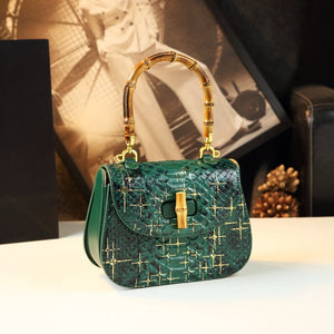 Luxury Bamboo Joint Saddle Bag