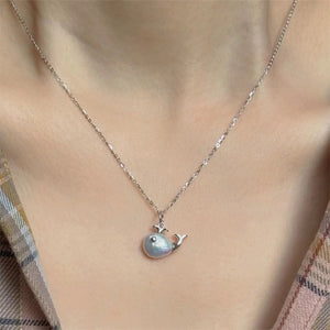 Baroque Whale shaped Necklace