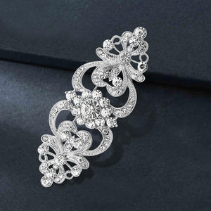 Design Camellia Crystal Zircon Rose Flower Brooch