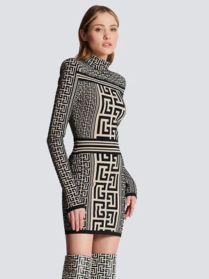 Luxury Jacquard Autumn New Dress