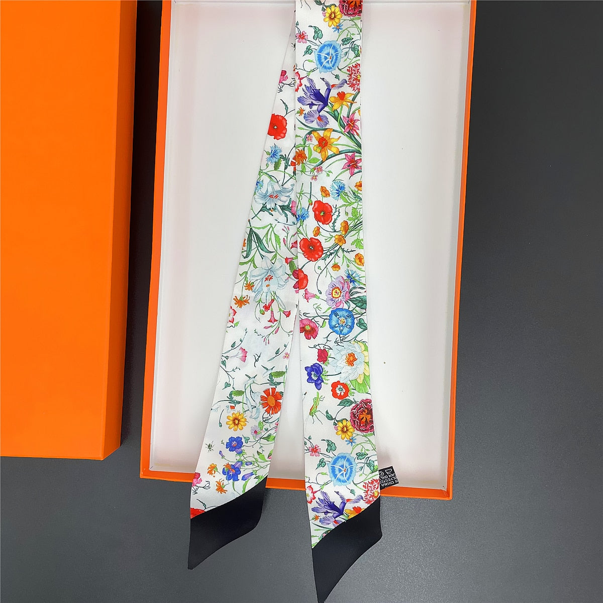Design Camellia Flower Brand Silk Scarf