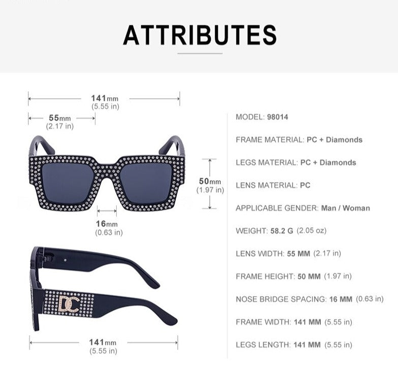 Oversized Square Sunglasses