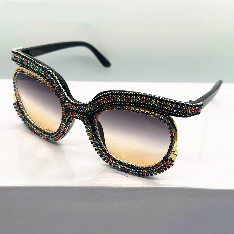 Luxury Oversized Diamond Sunglasses
