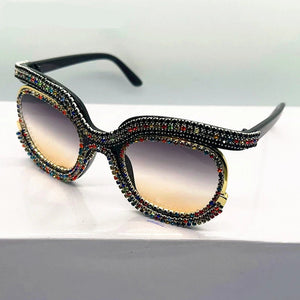 Luxury Oversized Diamond Sunglasses