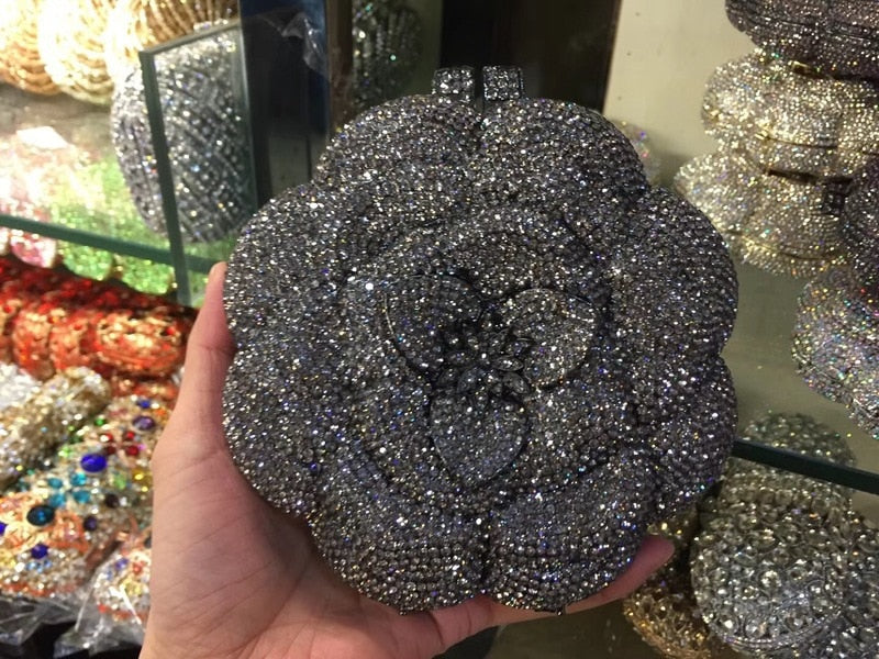 Crystal Flower Bag