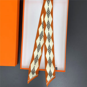 Design Camellia Flower Brand Silk Scarf