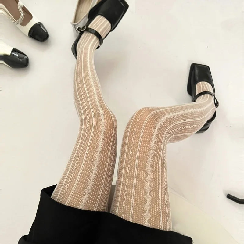 Tights Retro Striped Stockings