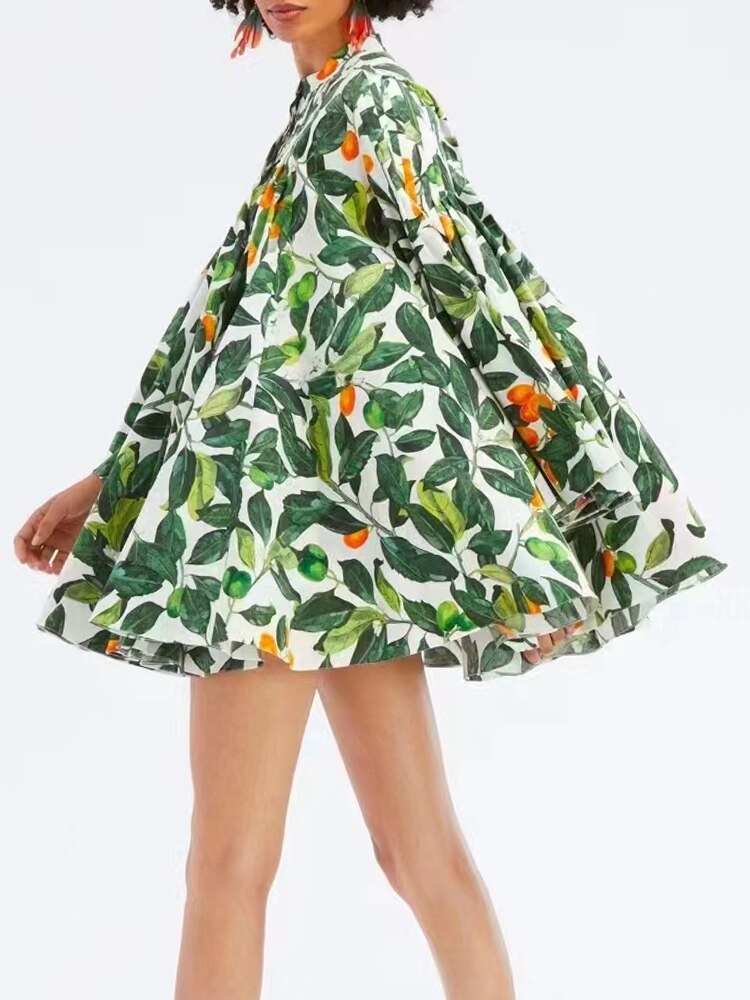 Loose Ruched Mini Dress