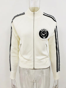 Designer High Quality Stunning Beaded Sequined Bomber Jacket
