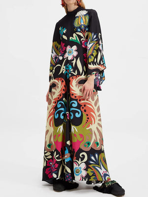 Printing Loose Streetwear Dress