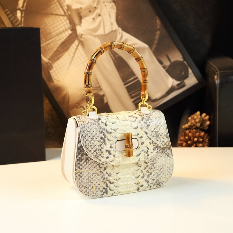 Luxury Bamboo Joint Saddle Bag
