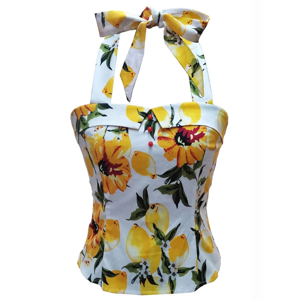 Retro Vintage Crop Tops