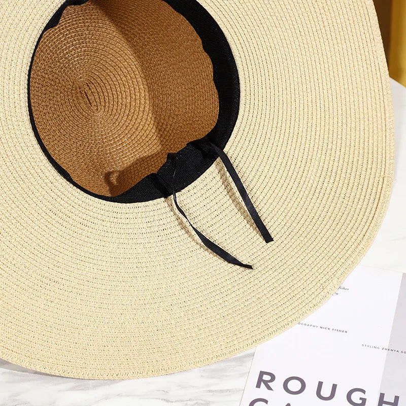 Two Tones Wide Brim Summer Hat