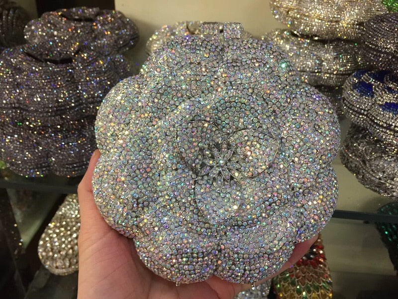 Crystal Flower Bag