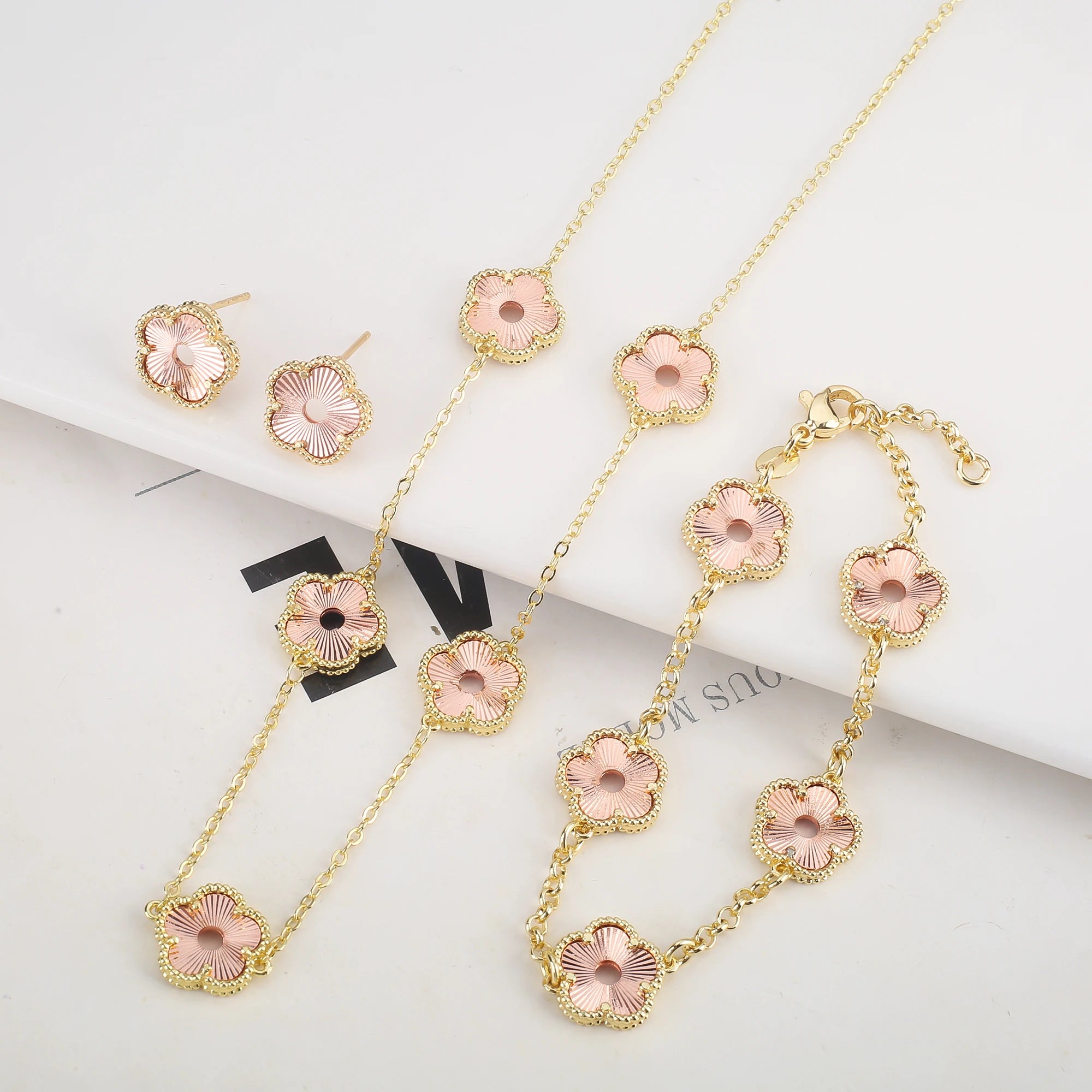 Hollow Metal Double sided Hollow Jewelry Set