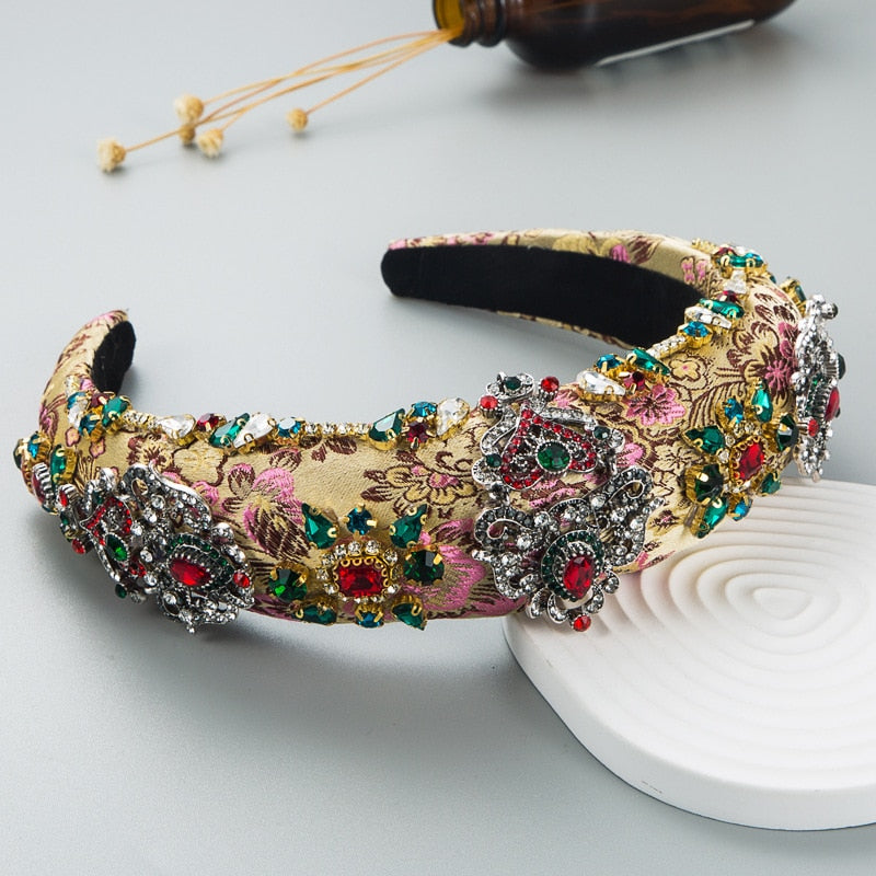 Craft Rhinestones Baroque Wide Headbands