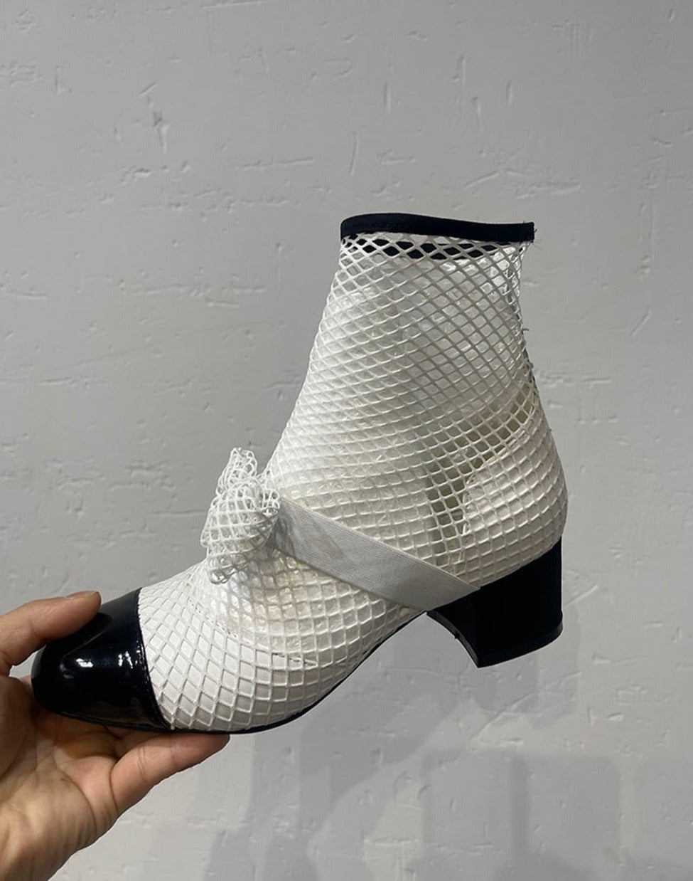 Crystal Mesh Bowknot Mary Jane Round Toe Luxury Sandals