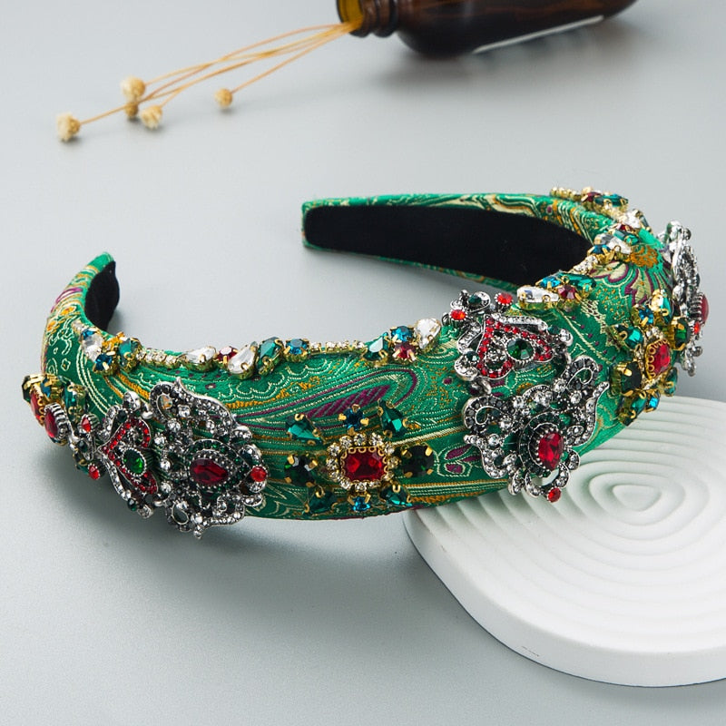 Craft Rhinestones Baroque Wide Headbands