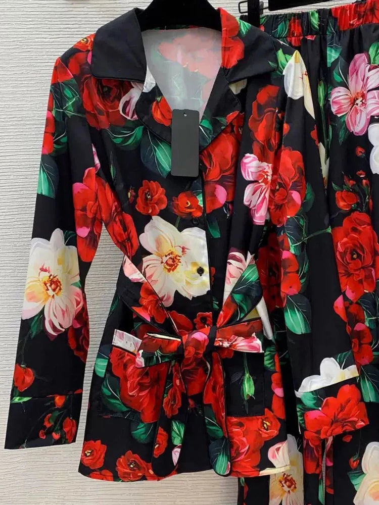 Printed Pajamas Suit