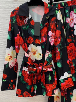 Printed Pajamas Suit