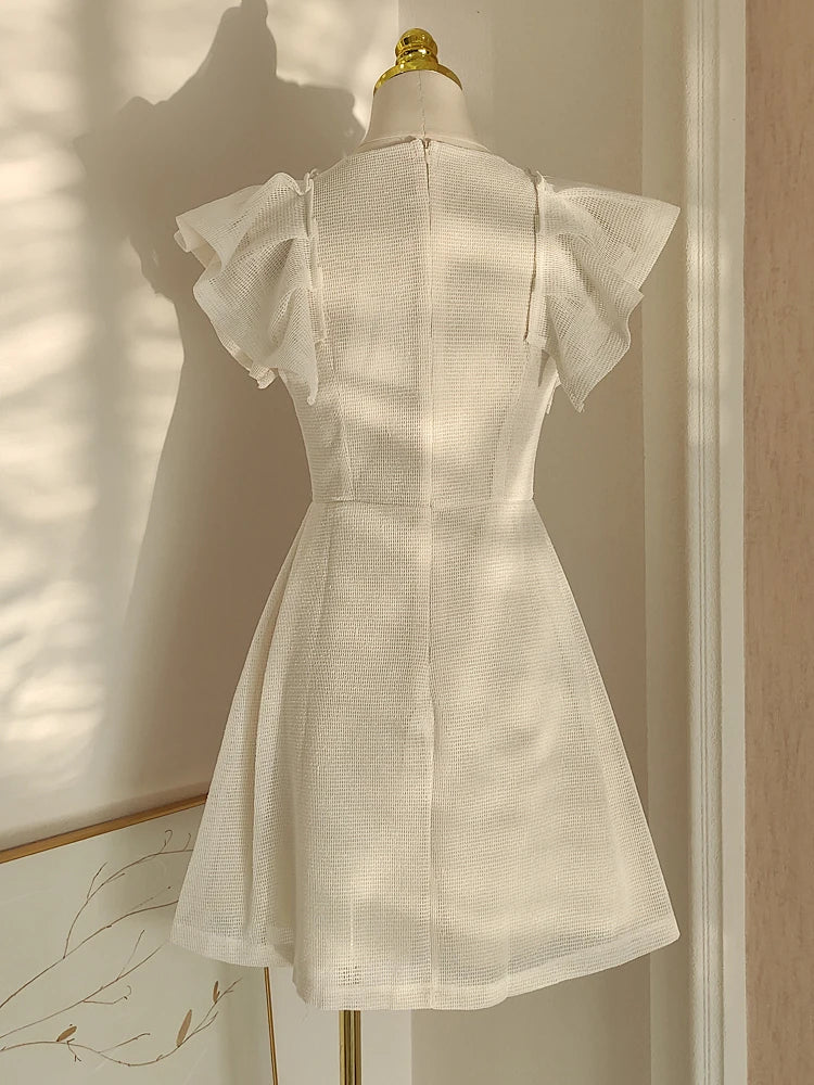 Exquisite Embroidery Luxury Beaded Vintage Dress