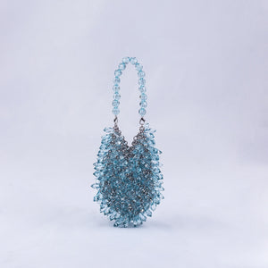 HandWoven Clear Crystal Acrylic Handbag