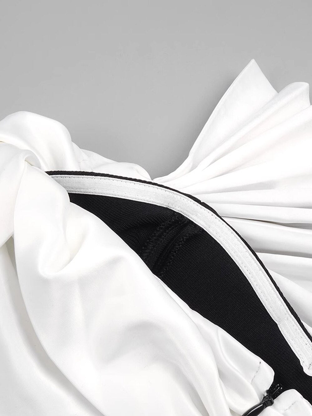 Elegant Folding fan Patchwork Bodycon Dress