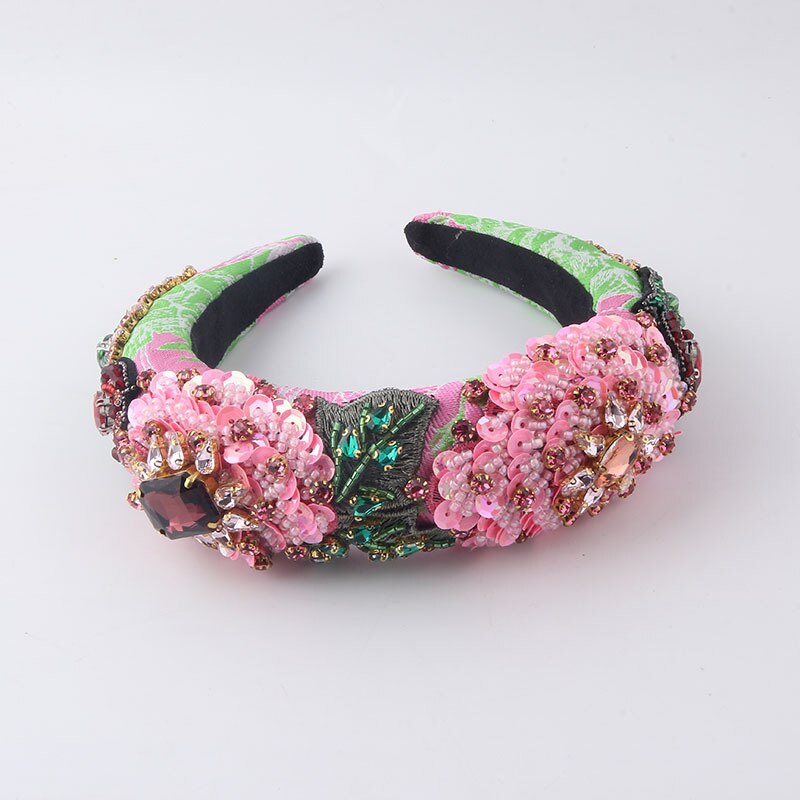 Craft Rhinestones Baroque Wide Headbands