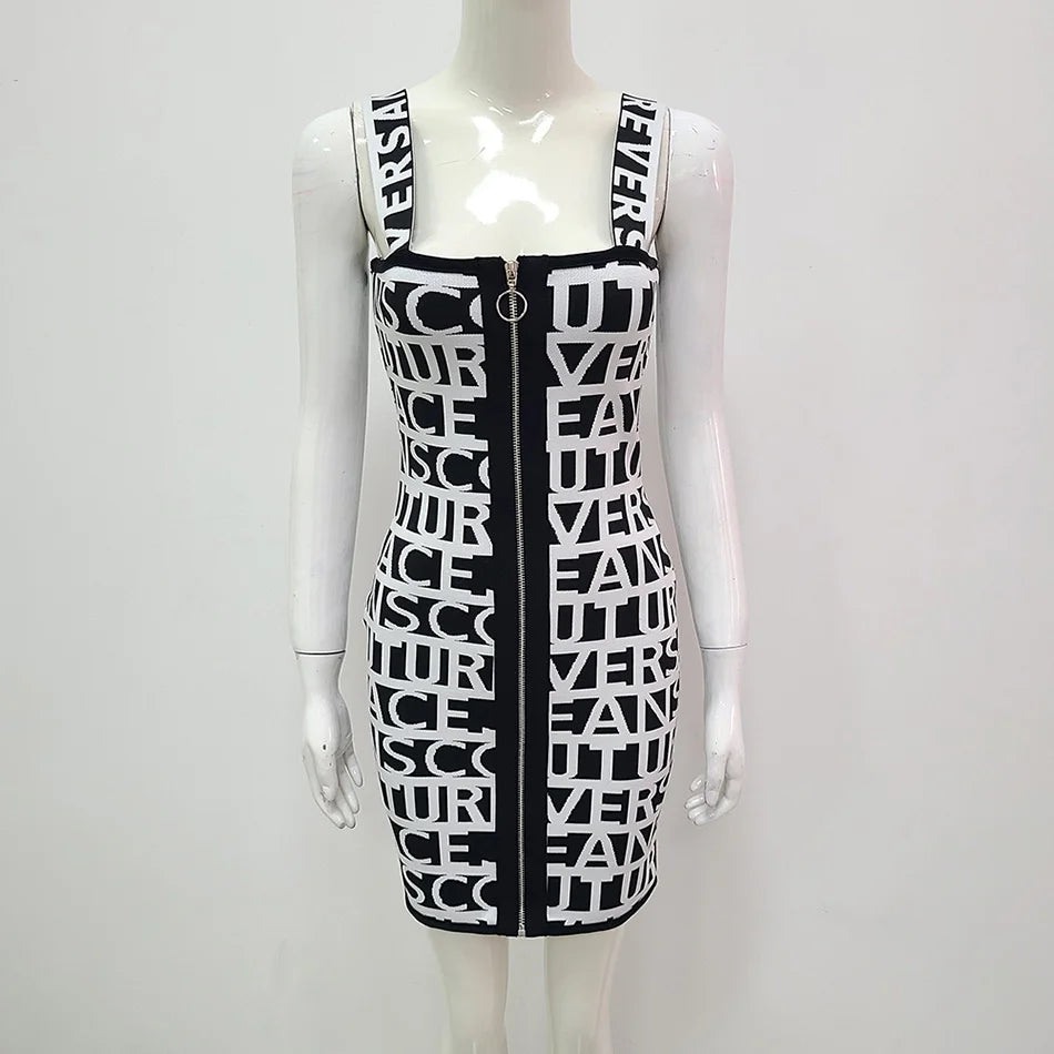 New Fashion Jacquard Bandage Dress