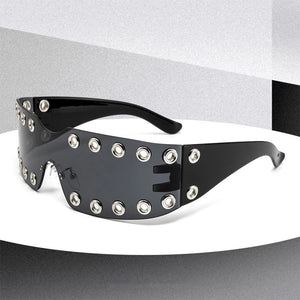 Rimless Rhinestone Sunglasses
