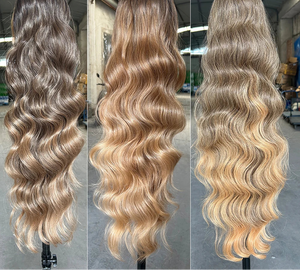 Ponytail 28Inches Blond 27/ 613 Synthetic Hair Extension 180grams Heat Resistant