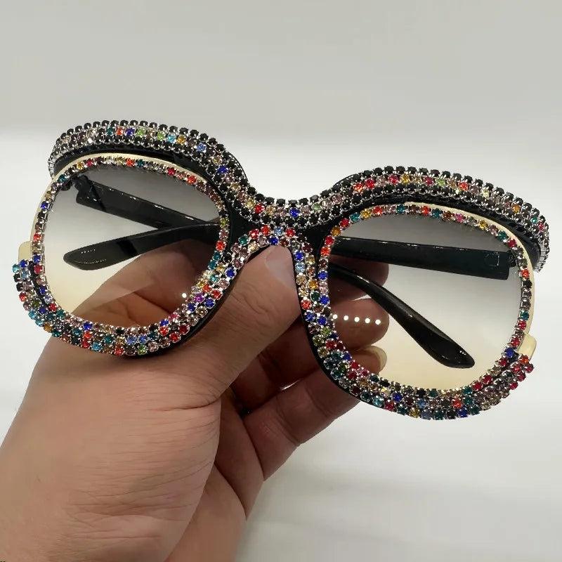 Luxury Oversized Diamond Sunglasses
