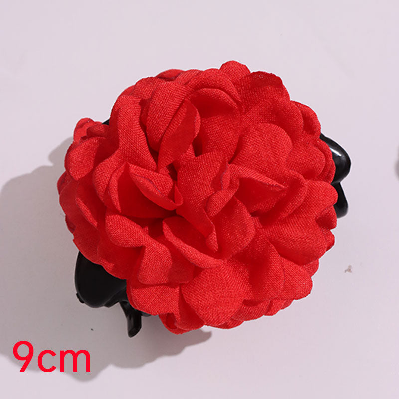 Cloth Big Rose Flower Hair Clip