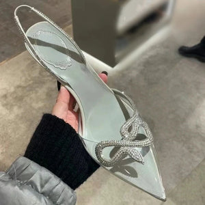 Rhinestone Transparent Shoes
