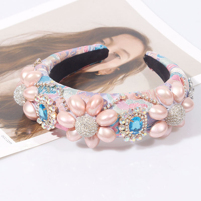 Craft Rhinestones Baroque Wide Headbands