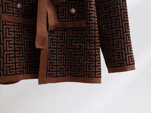 Panelled Knitwear+Wide Leg Pant+Camis