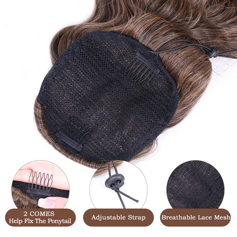 Synthetic Curly Ponytail Drawstring Hairpiece