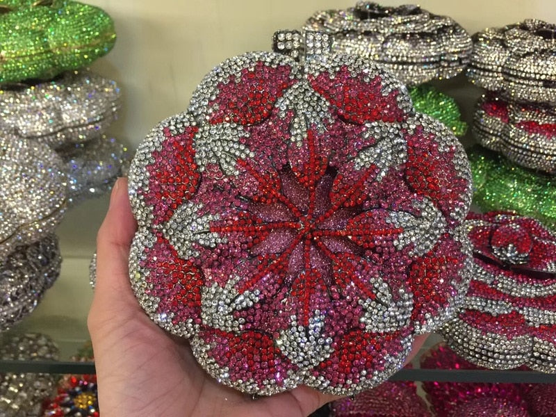 Crystal Flower Bag
