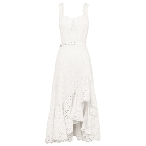 Embroidery Hollow Out Printing Dresses