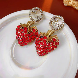 Red Strawberry Earrings