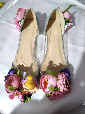 Fairy Style Beauty Flower Transparent Flats