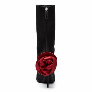 Red Pink Luxury Designer Ankle Boots