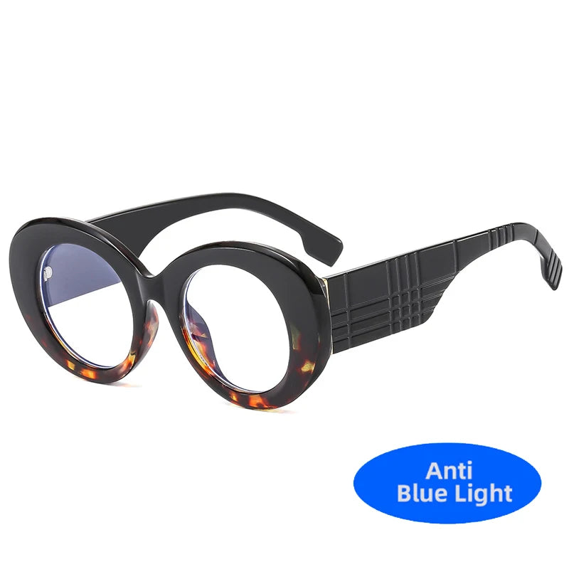 Retro Stripe Yellow Anti Blue Light Glasses