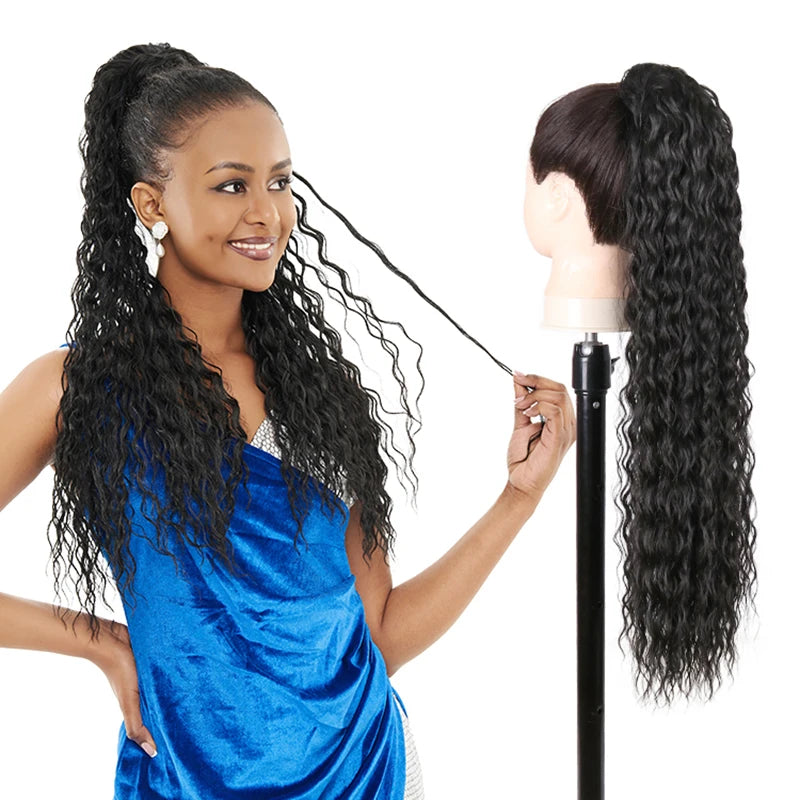 Synthetic Curly Ponytail Drawstring Hairpiece