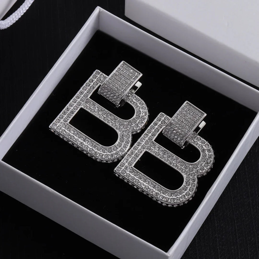Big Letter B Stud Earrings