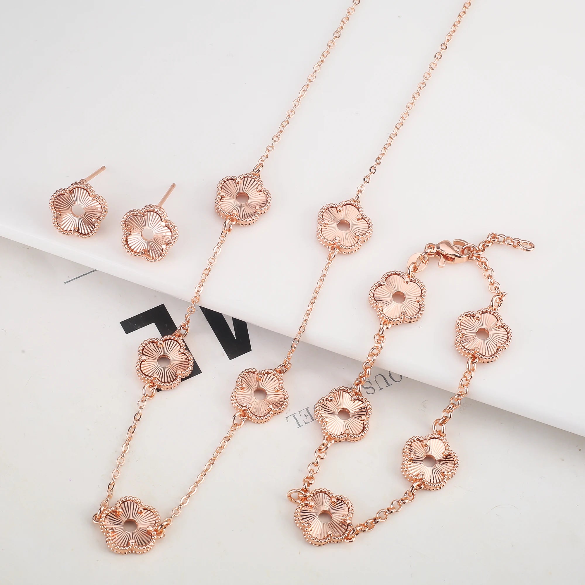 Hollow Metal Double sided Hollow Jewelry Set
