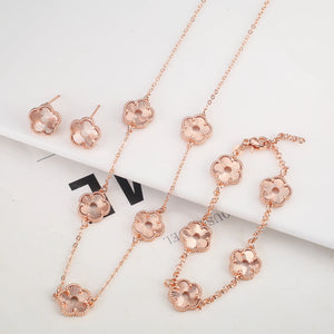 Hollow Metal Double sided Hollow Jewelry Set