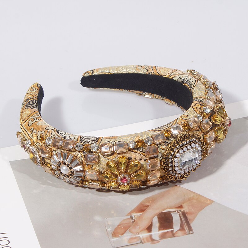 Craft Rhinestones Baroque Wide Headbands