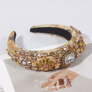 Craft Rhinestones Baroque Wide Headbands